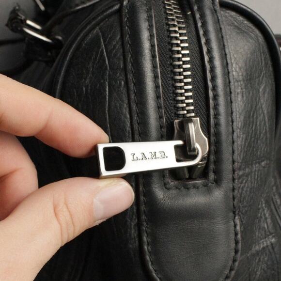 Y2K L.A.M.B Gwen Stefani Leather Croc Pattern Luxury Designer Handbag - Picture 9 of 16